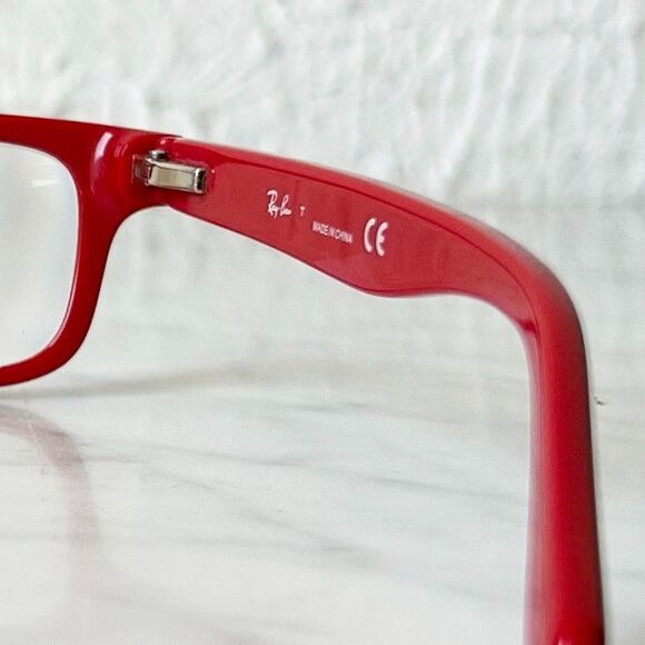 Ray-Ban Junior Kids Eyeglass Frames 1535 Lot of 2 Red/Black+Blue/Green 48-16-130 - Picture 7 of 14